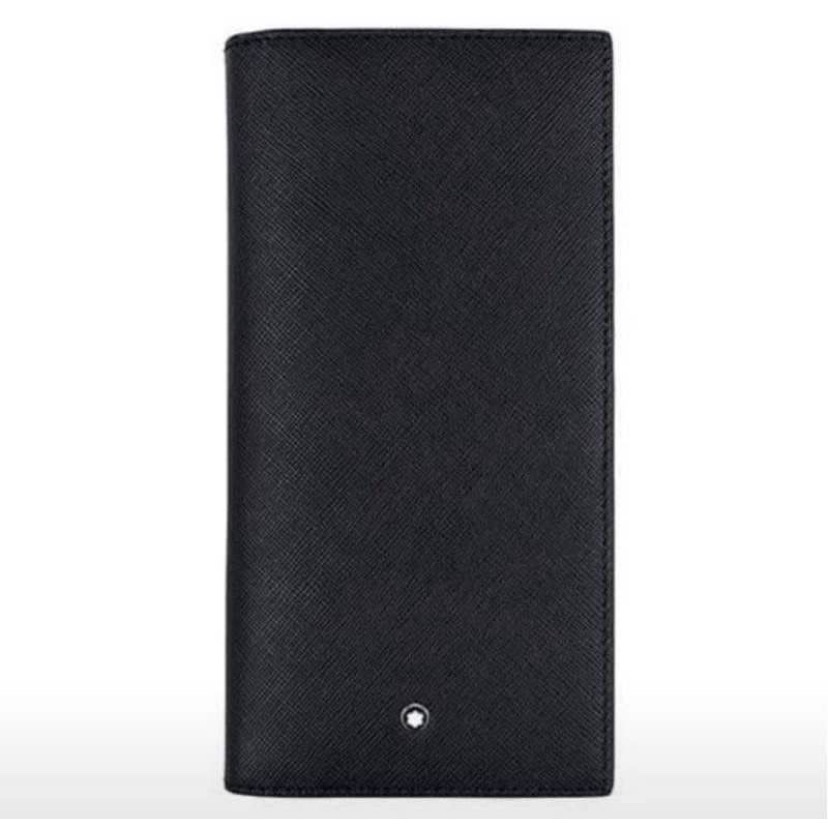 👜Montblanc 萬寶龍 Sartorial匠心系列 牛皮十字紋卡片式長夾-細節圖3