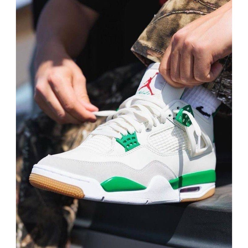 👟Nike SB x Air Jordan 4  “Pine Green” 松樹綠/白綠色 DR5415-103-細節圖8