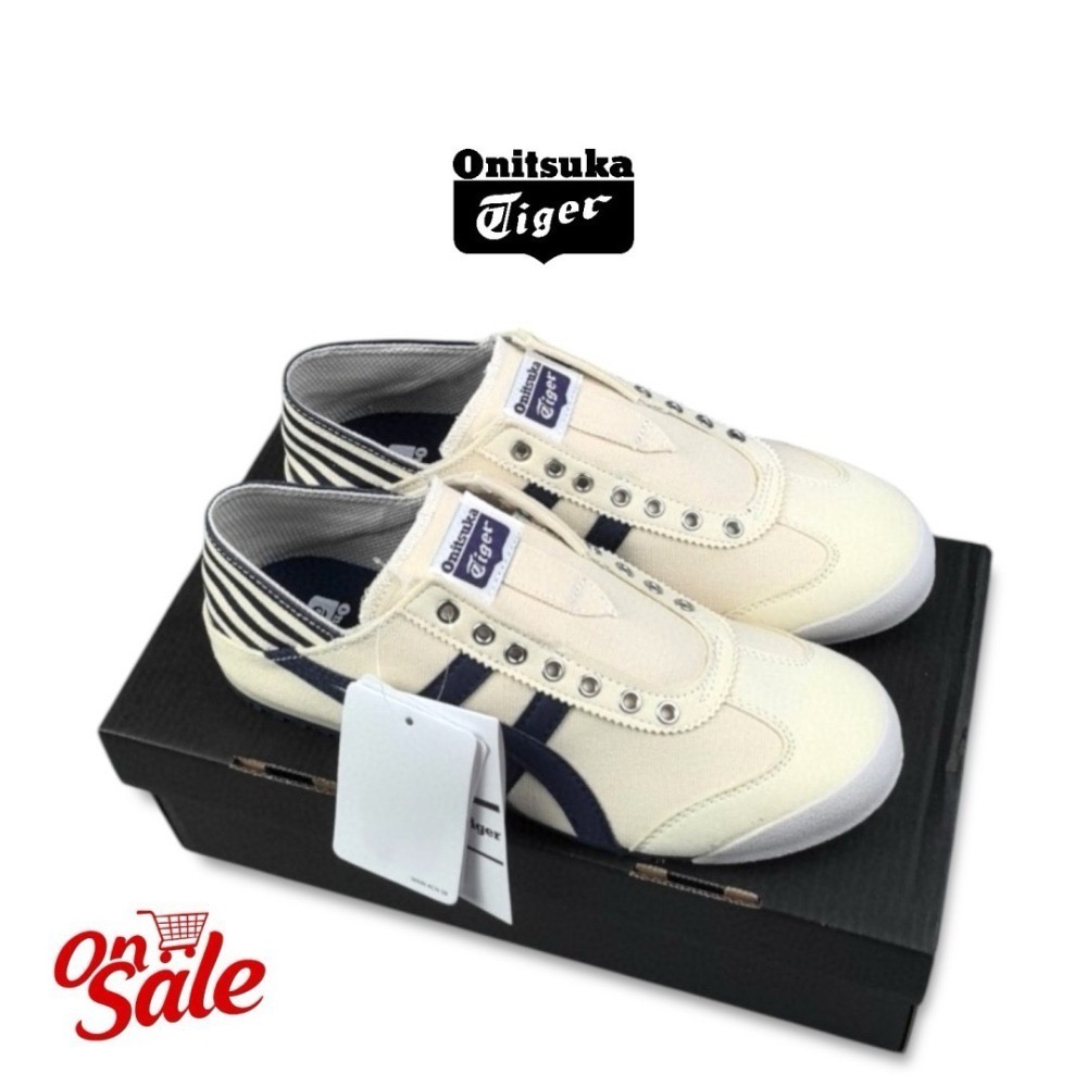 👟Onitsuka Tiger 鬼塚虎彈性無鞋帶一腳穿脫平底鞋/休閒鞋/帆布鞋｜Outlet｜清倉特賣｜過季出清-細節圖3