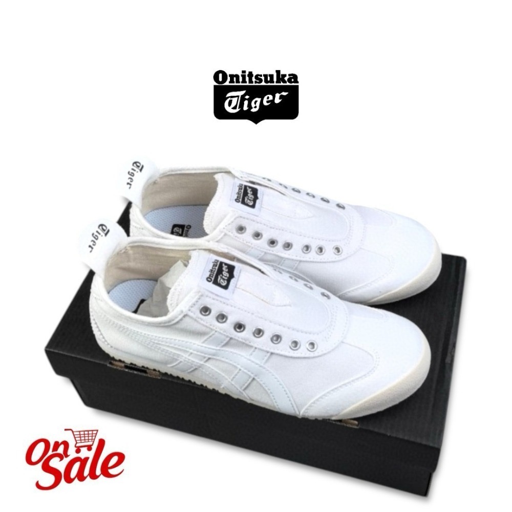 👟Onitsuka Tiger 鬼塚虎彈性無鞋帶一腳穿脫平底鞋/休閒鞋/帆布鞋｜Outlet｜清倉特賣｜過季出清-細節圖4
