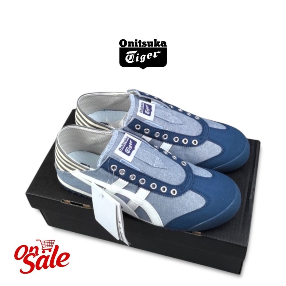 👟Onituska Tiger 鬼塚虎彈性無鞋帶一腳穿脫平底鞋/休閒鞋/帆布鞋｜Outlet｜清倉特賣｜過季出清-細節圖3