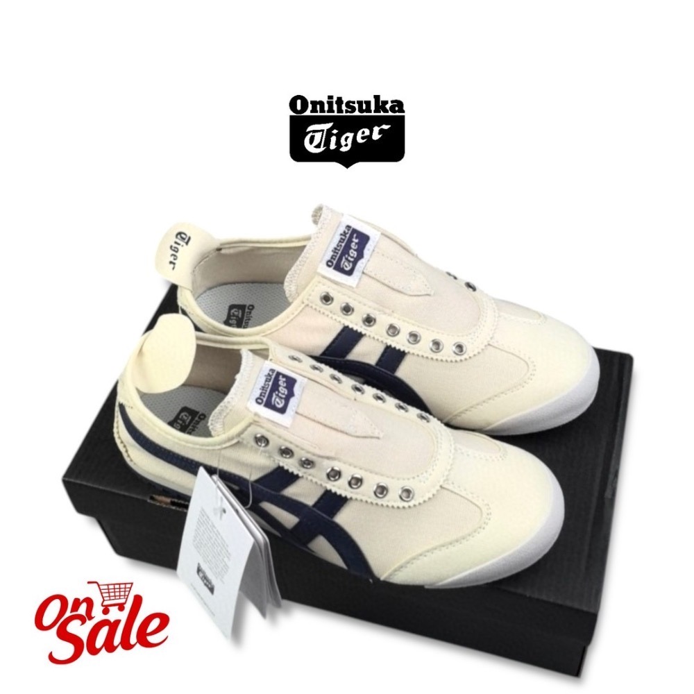 👟Onituska Tiger 鬼塚虎彈性無鞋帶一腳穿脫平底鞋/休閒鞋/帆布鞋｜Outlet｜清倉特賣｜過季出清-細節圖4
