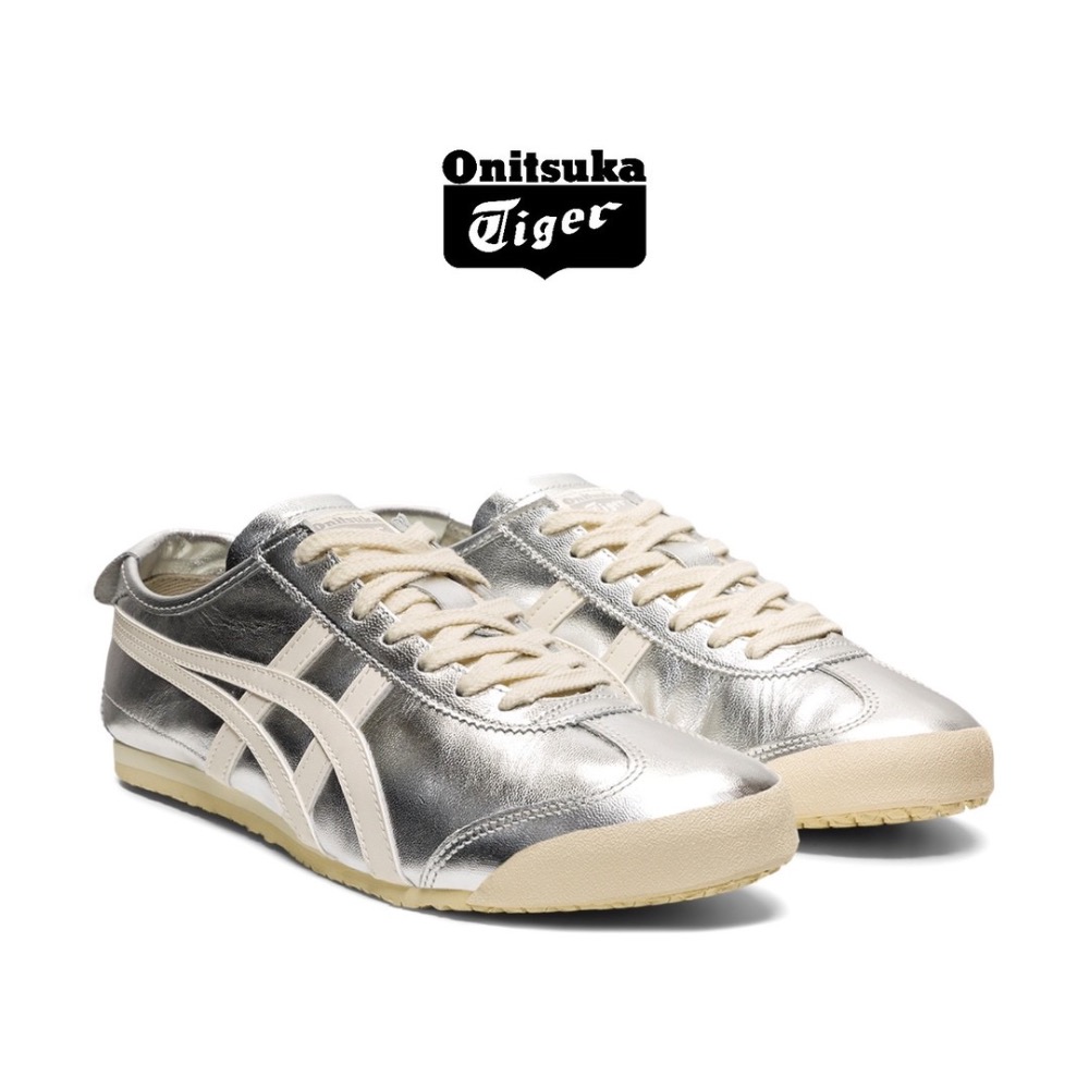 👟Onitsuka Tiger 鬼塚虎MEXICO 66™ 金屬系列 亮面平底運動鞋｜墨西哥｜德訓鞋｜平底鞋｜休閒鞋-細節圖3