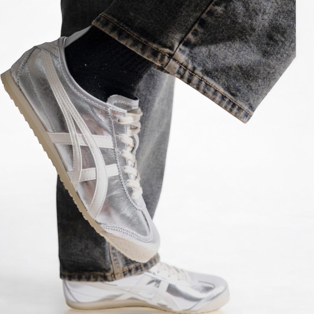 👟Onitsuka Tiger 鬼塚虎MEXICO 66™ 金屬系列 亮面平底運動鞋｜墨西哥｜德訓鞋｜平底鞋｜休閒鞋-細節圖8