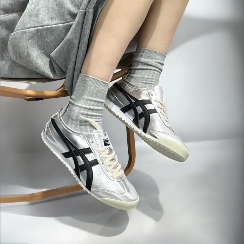 👟Onitsuka Tiger 鬼塚虎MEXICO 66™ 金屬系列 亮面平底運動鞋｜墨西哥｜德訓鞋｜平底鞋｜休閒鞋-細節圖9