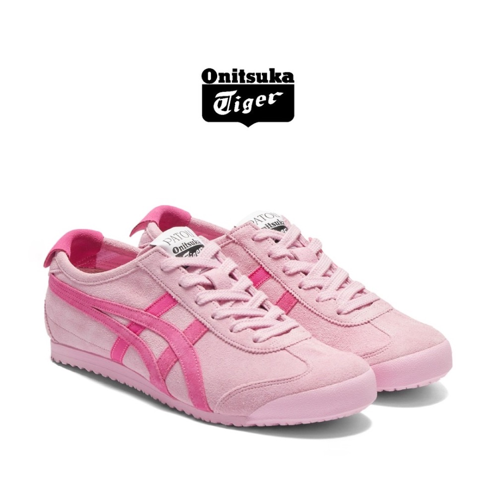👟Onitsuka Tiger 鬼塚虎MEXICO 66™ x PATOU聯名款平底運動鞋｜棉花糖色｜亮玫瑰色｜墨西哥-細節圖3