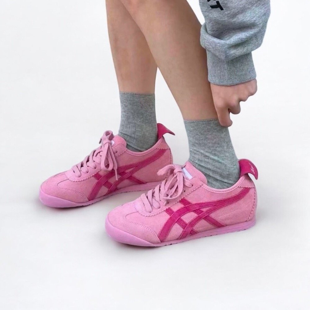 👟Onitsuka Tiger 鬼塚虎MEXICO 66™ x PATOU聯名款平底運動鞋｜棉花糖色｜亮玫瑰色｜墨西哥-細節圖10