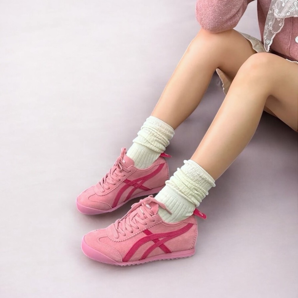 👟Onitsuka Tiger 鬼塚虎MEXICO 66™ x PATOU聯名款平底運動鞋｜棉花糖色｜亮玫瑰色｜墨西哥-細節圖11
