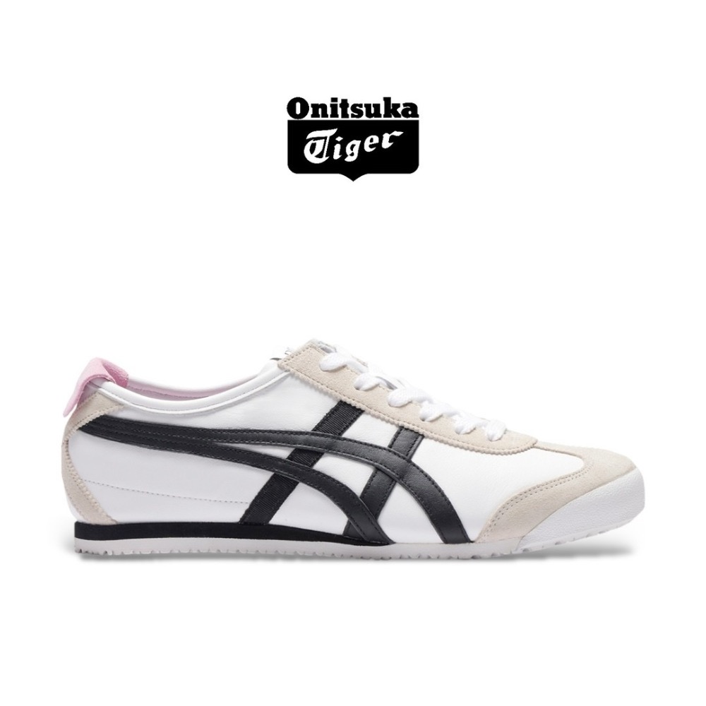 👟Onitsuka Tiger 鬼塚虎MEXICO 66™ x PATOU聯名款平底運動鞋｜白黑粉｜墨西哥｜德訓鞋-細節圖2
