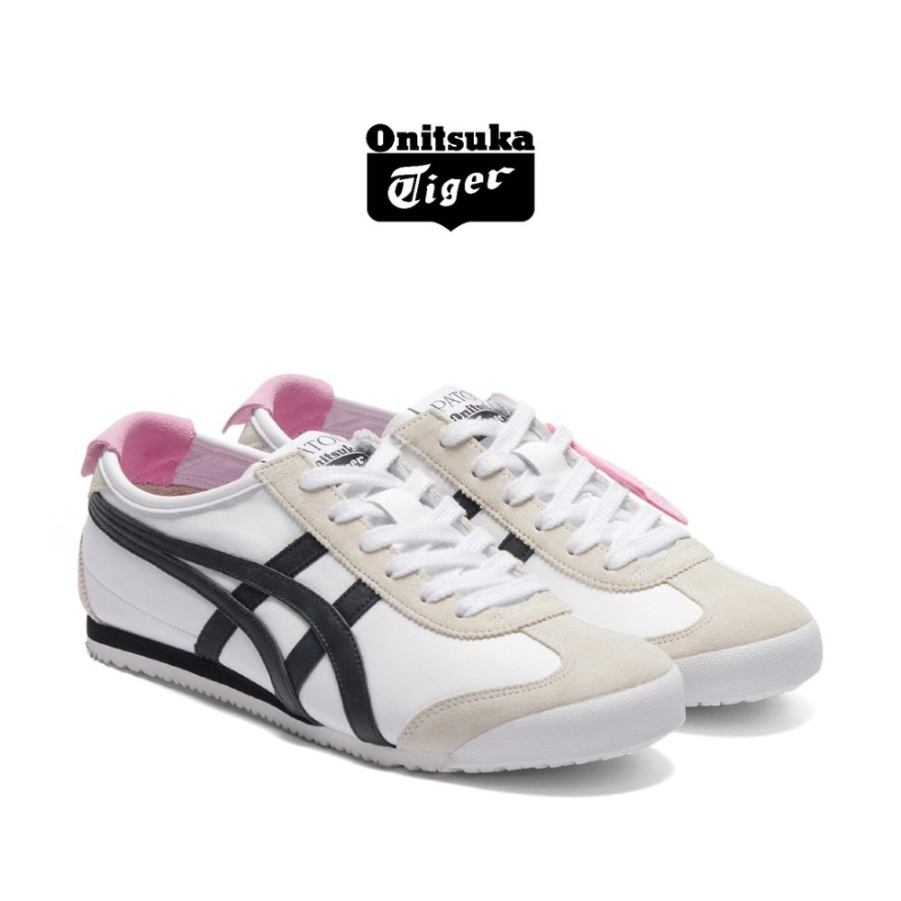 👟Onitsuka Tiger 鬼塚虎MEXICO 66™ x PATOU聯名款平底運動鞋｜白黑粉｜墨西哥｜德訓鞋-細節圖4