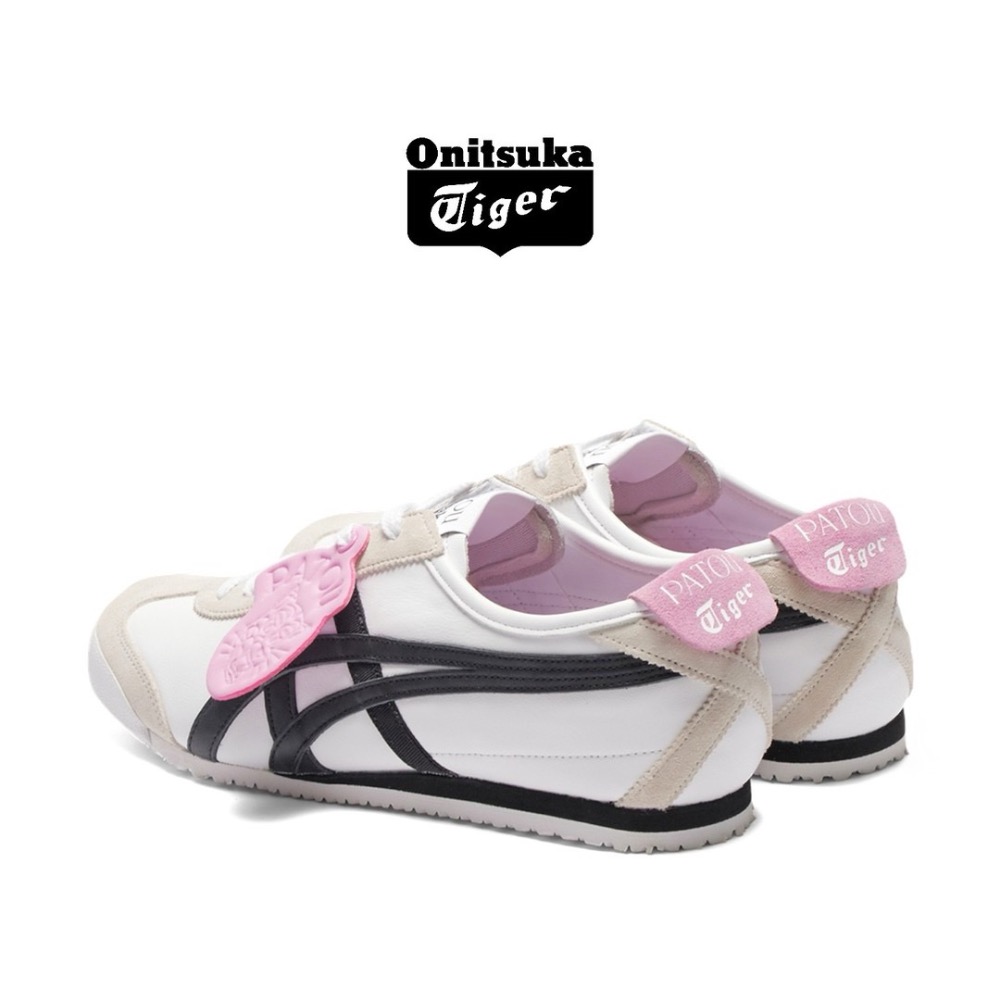 👟Onitsuka Tiger 鬼塚虎MEXICO 66™ x PATOU聯名款平底運動鞋｜白黑粉｜墨西哥｜德訓鞋-細節圖5