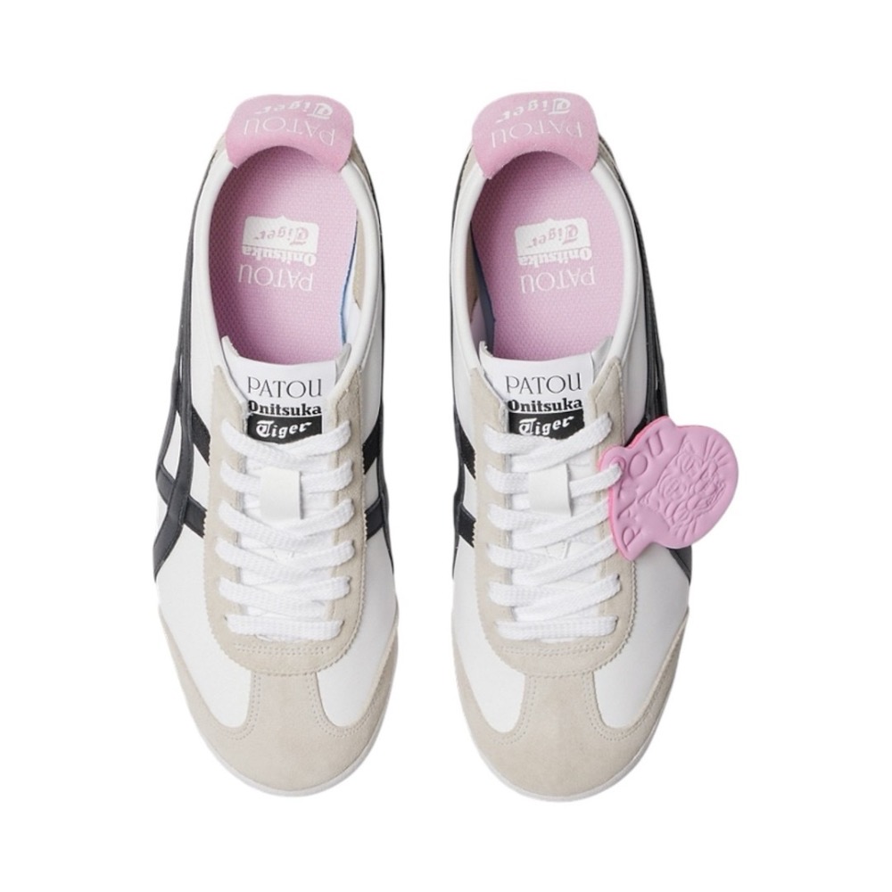 👟Onitsuka Tiger 鬼塚虎MEXICO 66™ x PATOU聯名款平底運動鞋｜白黑粉｜墨西哥｜德訓鞋-細節圖8