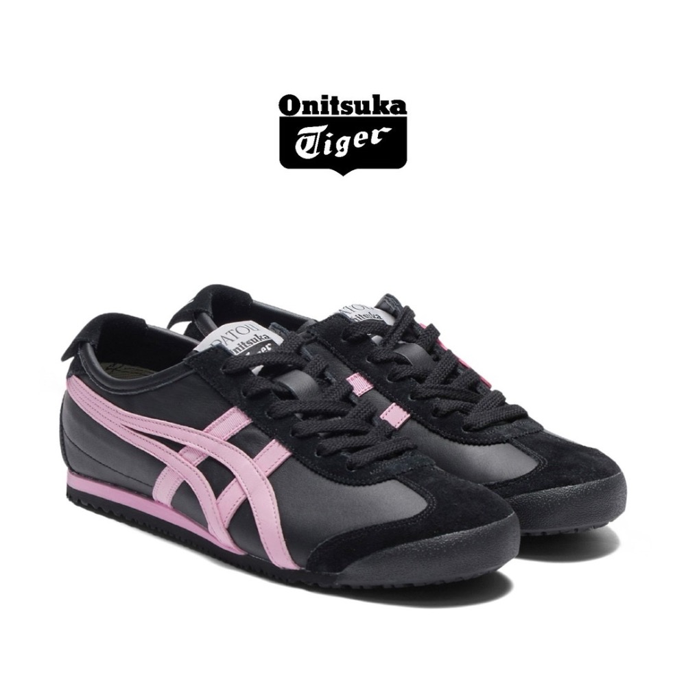 👟Onitsuka Tiger 鬼塚虎MEXICO 66™ x PATOU聯名款平底運動鞋｜BlackPink｜黑粉-細節圖4