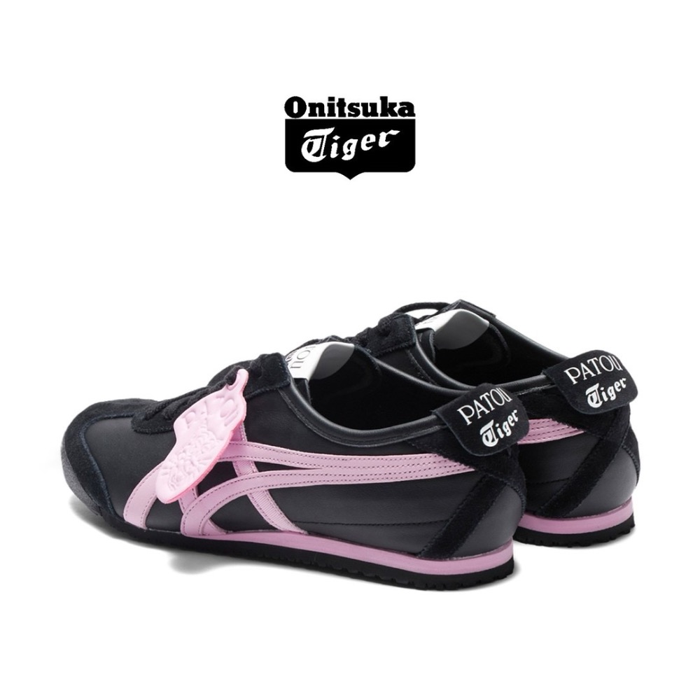 👟Onitsuka Tiger 鬼塚虎MEXICO 66™ x PATOU聯名款平底運動鞋｜BlackPink｜黑粉-細節圖5