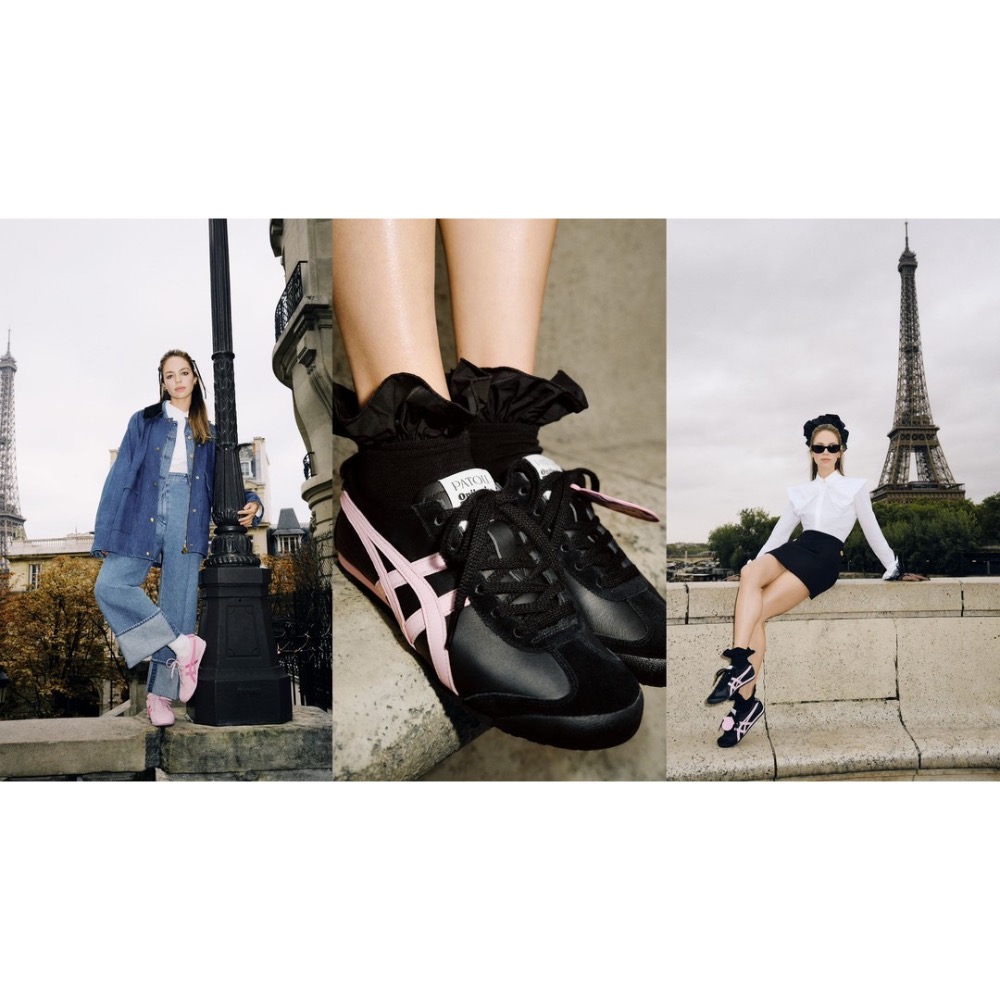 👟Onitsuka Tiger 鬼塚虎MEXICO 66™ x PATOU聯名款平底運動鞋｜BlackPink｜黑粉-細節圖9