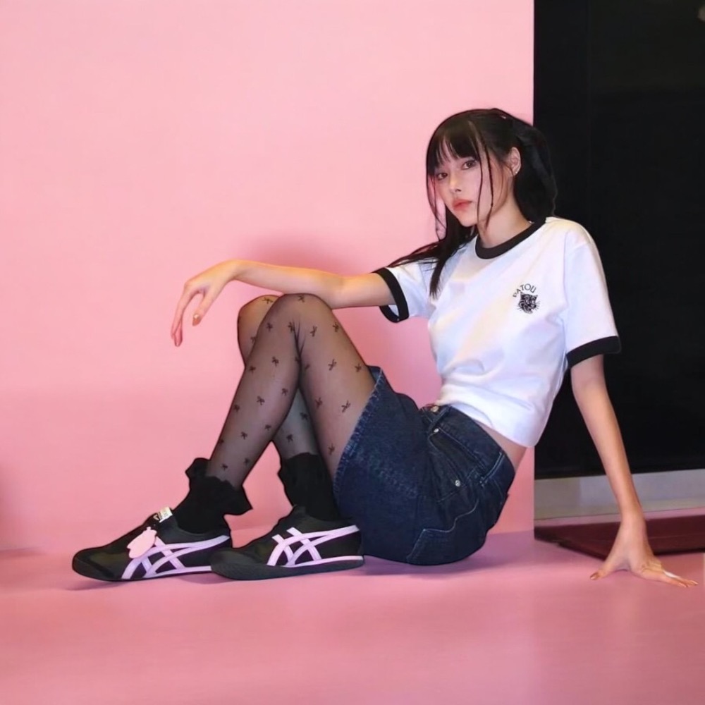 👟Onitsuka Tiger 鬼塚虎MEXICO 66™ x PATOU聯名款平底運動鞋｜BlackPink｜黑粉-細節圖11