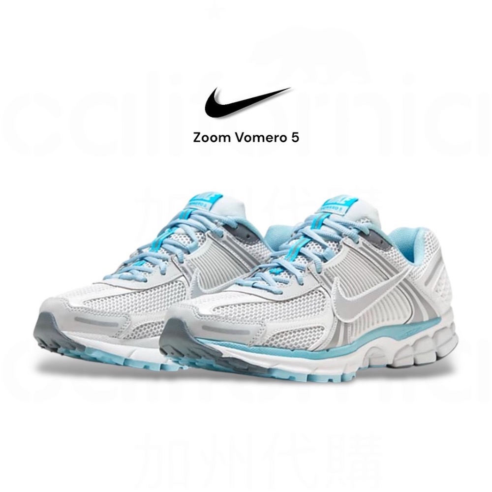 👟NIKE Zoom Vomero 5 Ocean Bliss海洋祝福｜水藍灰｜灰藍｜冰藍｜銀勾｜運動鞋｜休閒鞋｜復古-細節圖5