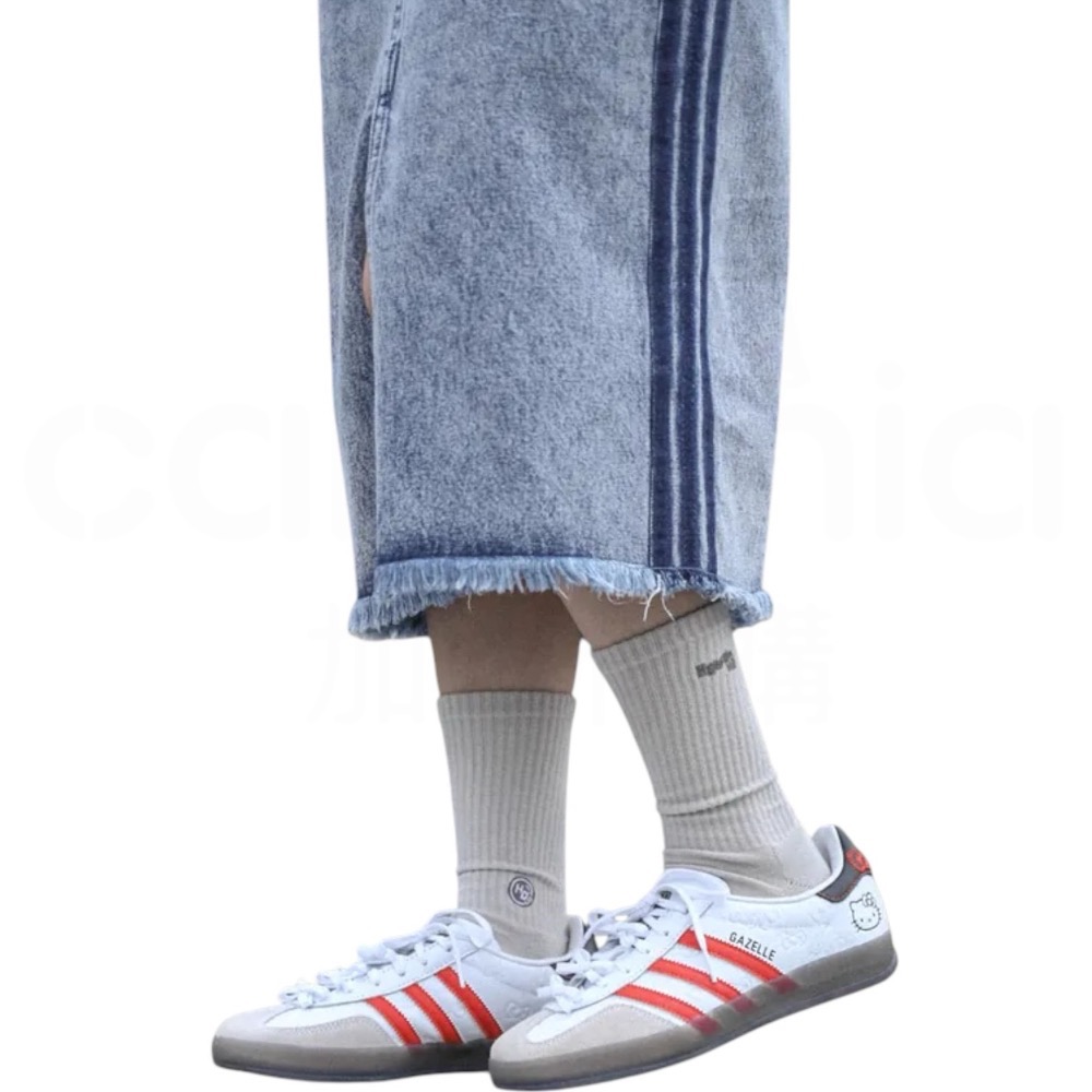 👟adidas Gazelle X Hello Kitty  聯名款休閒鞋 II0013 白紅色｜白色｜紅色｜咖啡底｜-細節圖7