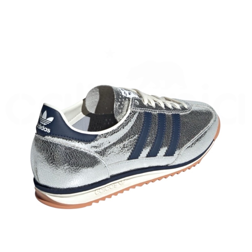 👟adidas SL 72 OG 休閒鞋 JH8654 銀藍色｜銀色｜海軍藍｜金屬色｜皮革｜平底鞋｜德訓鞋 男女通用款-細節圖8