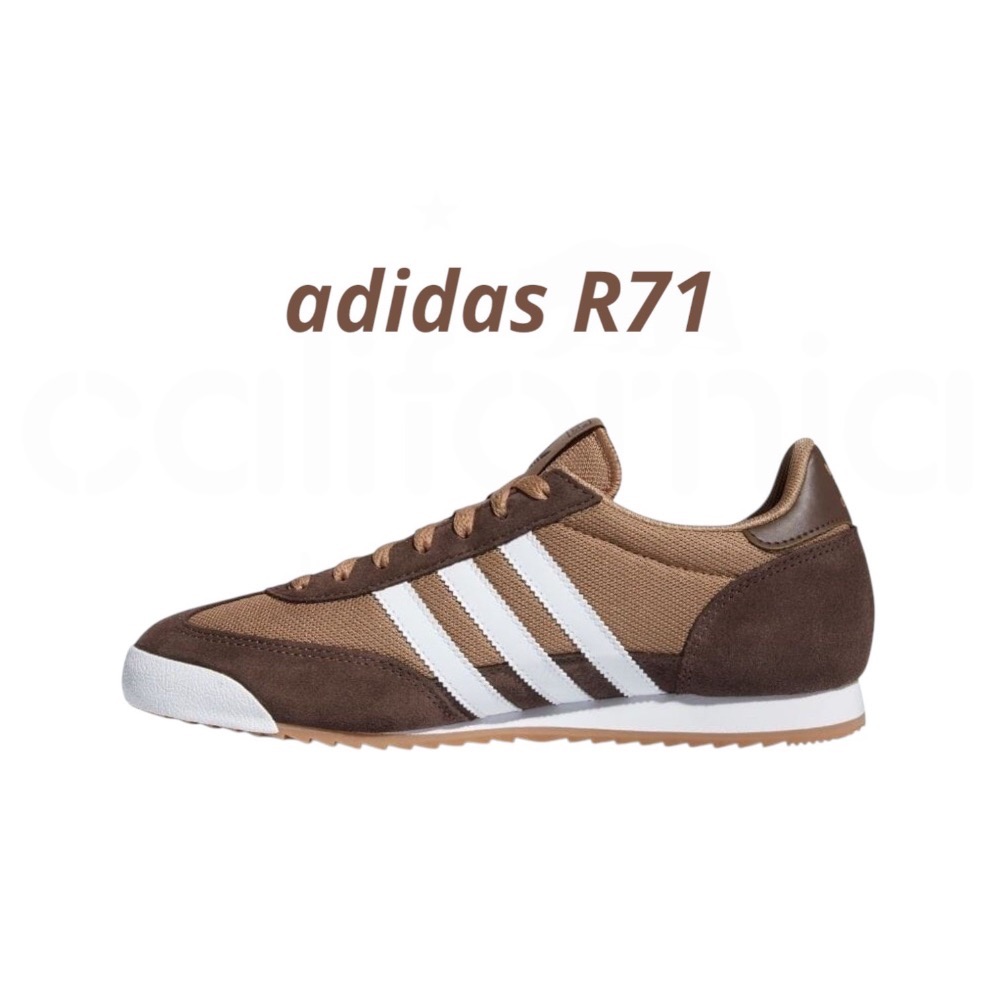 👟adidas R71  休閒鞋 IH1323 棕白色｜棕色｜咖啡色｜白色｜皮革｜麂皮｜網布｜平底鞋｜男女通用款鞋-細節圖7