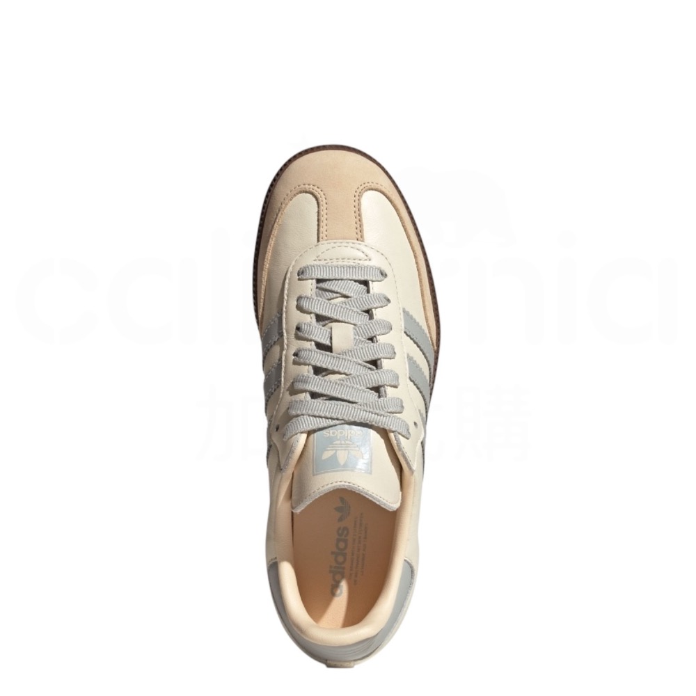 👟adidas SAMBA OG  休閒鞋 JH7299 米灰色｜米色｜灰色｜膚色｜焦糖底｜皮革｜平底鞋｜德訓鞋 男女-細節圖4