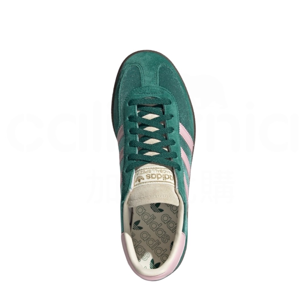 👟adidas HANDBALL SPEZIAL  休閒鞋 JI2648 綠粉色｜草綠色｜粉色｜咖啡底｜皮革｜麂皮｜平-細節圖4