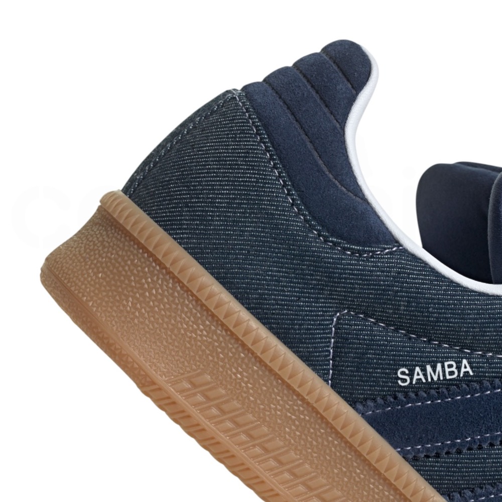 👟adidas SAMBA XLG  休閒鞋 JQ7441 丹寧色｜牛仔藍｜奶茶底｜丹寧｜麂皮｜厚底｜增高鞋｜平底鞋｜-細節圖8