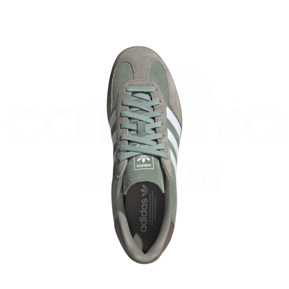 👟adidas GAZELLE INDOOR  休閒鞋 JI3526 灰綠色｜莫蘭迪綠｜灰色｜白色｜焦糖底｜皮革｜麂皮-細節圖4