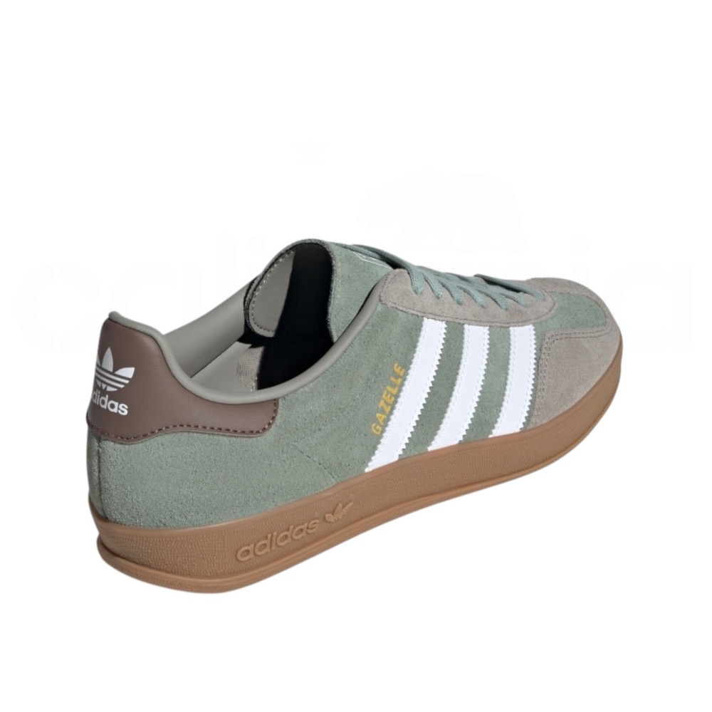 👟adidas GAZELLE INDOOR  休閒鞋 JI3526 灰綠色｜莫蘭迪綠｜灰色｜白色｜焦糖底｜皮革｜麂皮-細節圖7