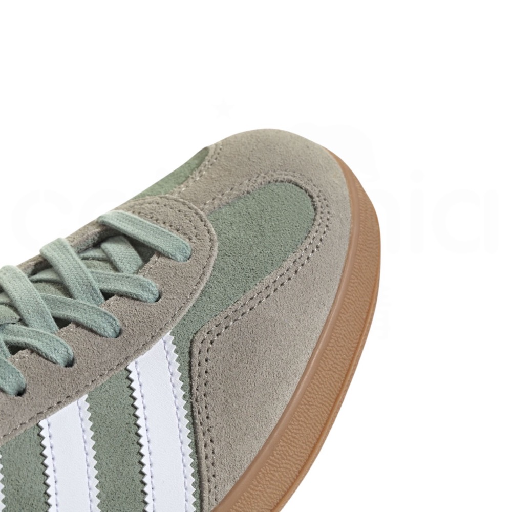 👟adidas GAZELLE INDOOR  休閒鞋 JI3526 灰綠色｜莫蘭迪綠｜灰色｜白色｜焦糖底｜皮革｜麂皮-細節圖9