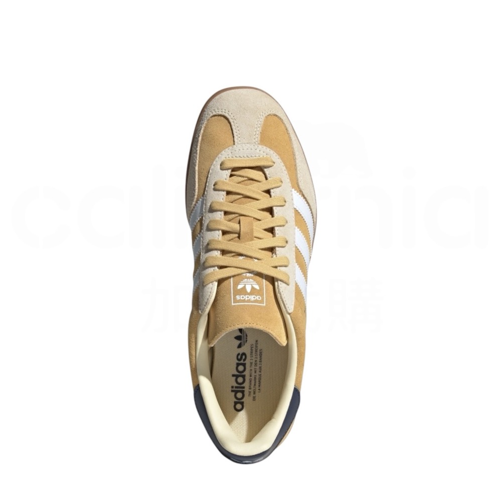 👟adidas GAZELLE INDOOR  休閒鞋 JI3523 黃白色｜芥黃色｜白色｜淺卡其色｜深藍色｜焦糖底｜-細節圖4