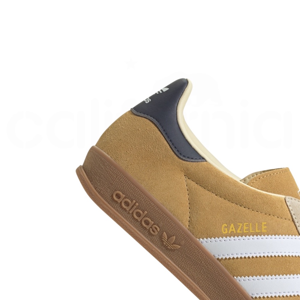 👟adidas GAZELLE INDOOR  休閒鞋 JI3523 黃白色｜芥黃色｜白色｜淺卡其色｜深藍色｜焦糖底｜-細節圖9