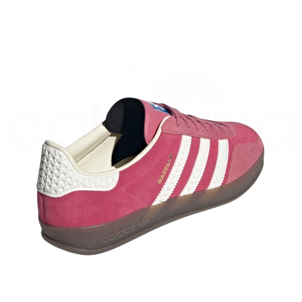 👟adidas GAZELLE INDOOR  休閒鞋 IF1809 桃紅白色｜桃紅色｜白色｜焦糖底｜皮革｜麂皮｜平底-細節圖8
