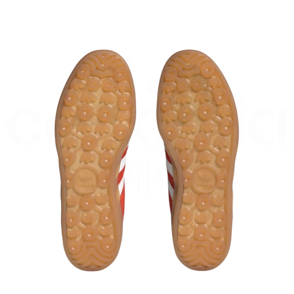 👟adidas GAZELLE INDOOR  休閒鞋 HQ8718 紅白色｜紅色｜白色｜焦糖底｜皮革｜麂皮｜平底鞋｜-細節圖7