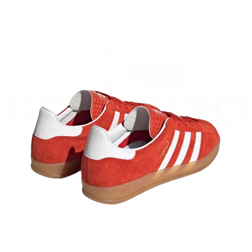 👟adidas GAZELLE INDOOR  休閒鞋 HQ8718 紅白色｜紅色｜白色｜焦糖底｜皮革｜麂皮｜平底鞋｜-細節圖9