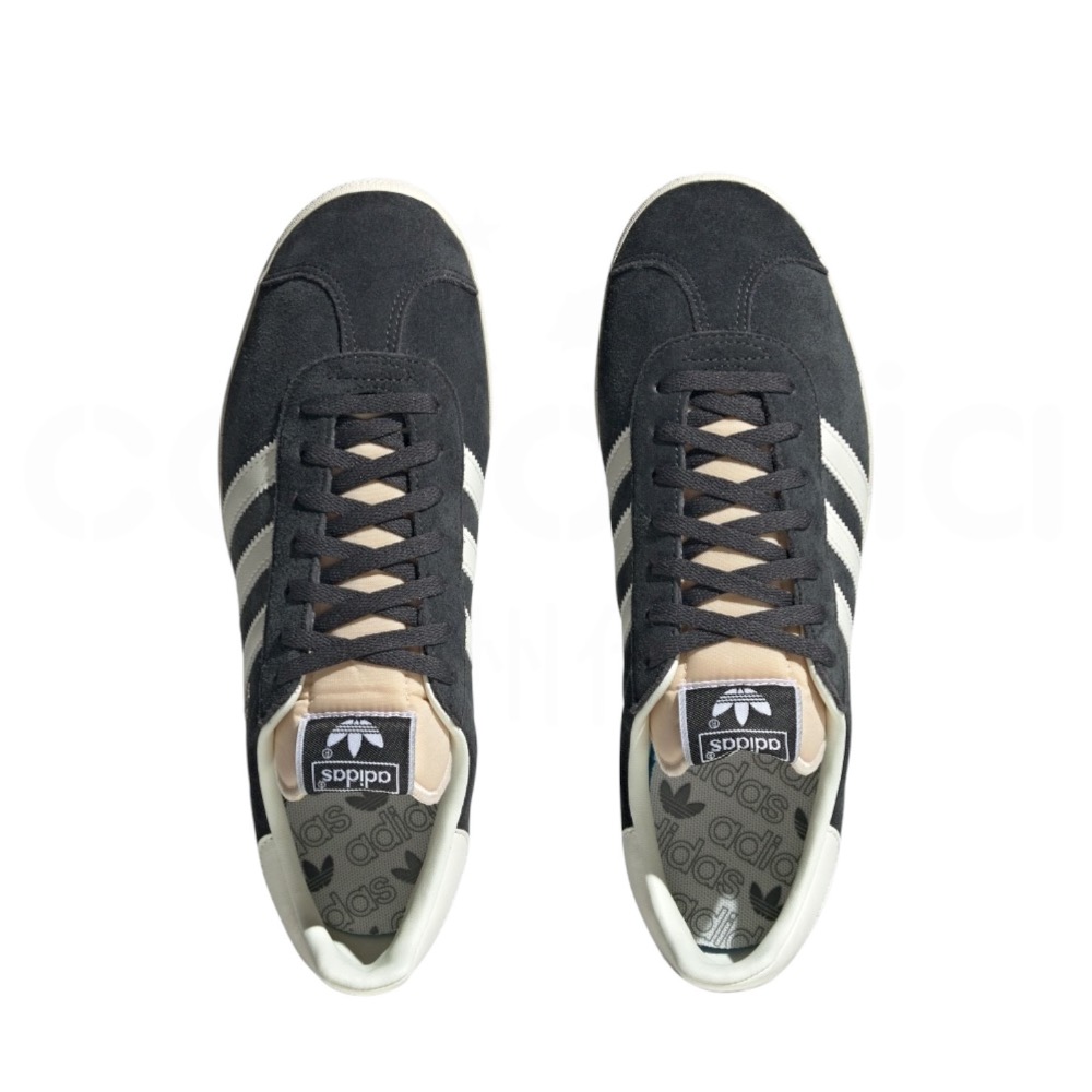 👟adidas GAZELLE 休閒鞋 GY7340 黑白色｜黑色｜白色｜膚色｜白色底｜皮革｜麂皮｜平底鞋｜男女通用款-細節圖3