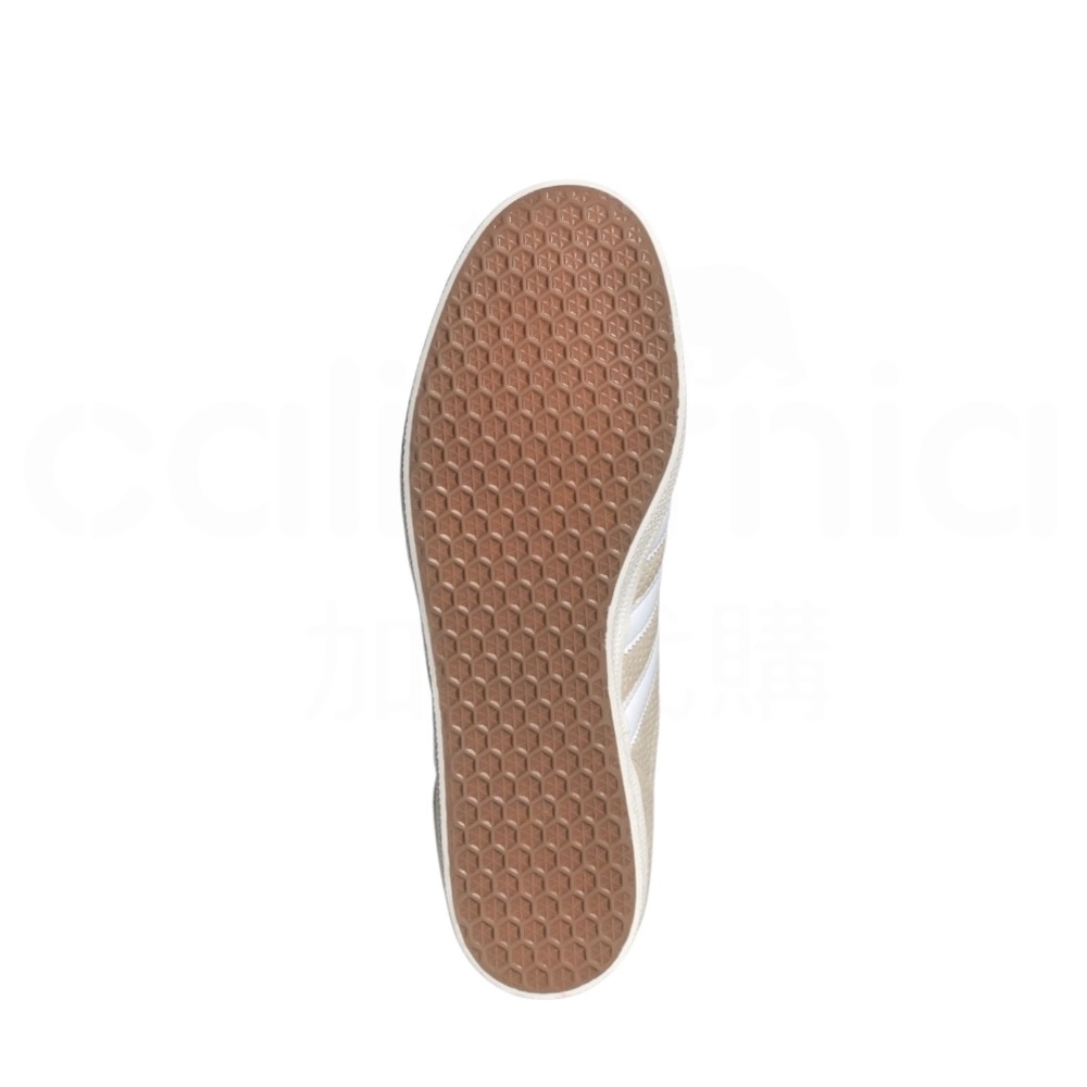 👟adidas GAZELLE 休閒鞋 IF3817 淺卡其色｜白色｜白色底｜皮革｜麂皮｜平底鞋｜男女通用款鞋-細節圖4