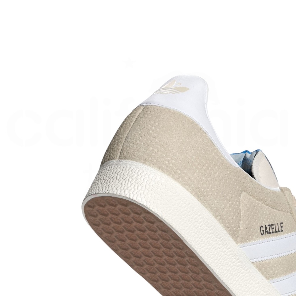 👟adidas GAZELLE 休閒鞋 IF3817 淺卡其色｜白色｜白色底｜皮革｜麂皮｜平底鞋｜男女通用款鞋-細節圖9