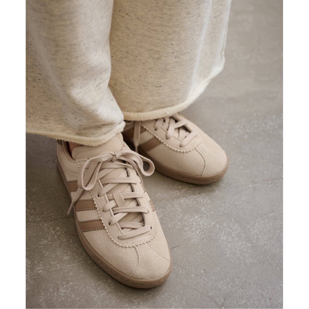 👟adidas STADT 休閒鞋 JI1886 奶茶棕｜奶茶色｜棕色底｜皮革｜麂皮｜平底鞋｜男女通用款鞋-細節圖5