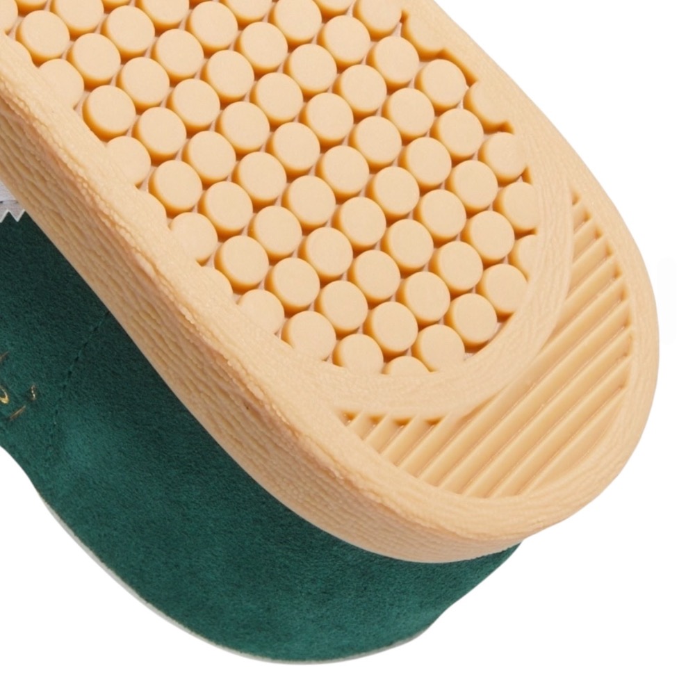 👟adidas STADT 休閒鞋 JI1883 綠白色｜孔雀綠｜草綠色｜白色｜奶茶底｜皮革｜麂皮｜平底鞋｜男女通用款-細節圖8