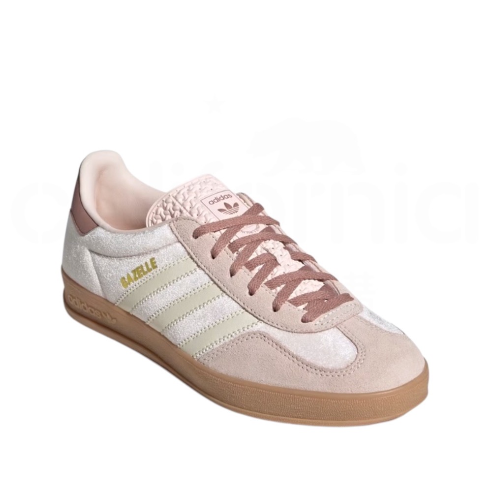 👟adidas GAZELLE INDOOR  休閒鞋 JR0232 玫瑰粉｜粉紅色｜乾燥玫瑰｜白色｜焦糖底｜皮革｜麂-細節圖8
