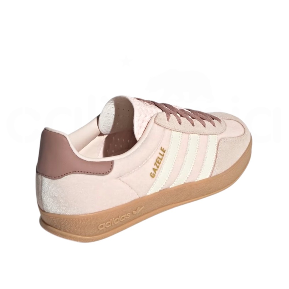 👟adidas GAZELLE INDOOR  休閒鞋 JR0232 玫瑰粉｜粉紅色｜乾燥玫瑰｜白色｜焦糖底｜皮革｜麂-細節圖9