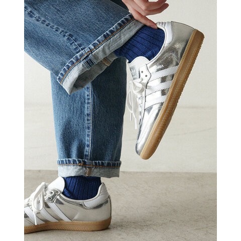 👟adidas SAMBA OG   休閒鞋 JR0035 液態銀｜銀白色｜銀色｜白色｜焦糖底｜裂紋｜皮革｜平底鞋｜男-細節圖3