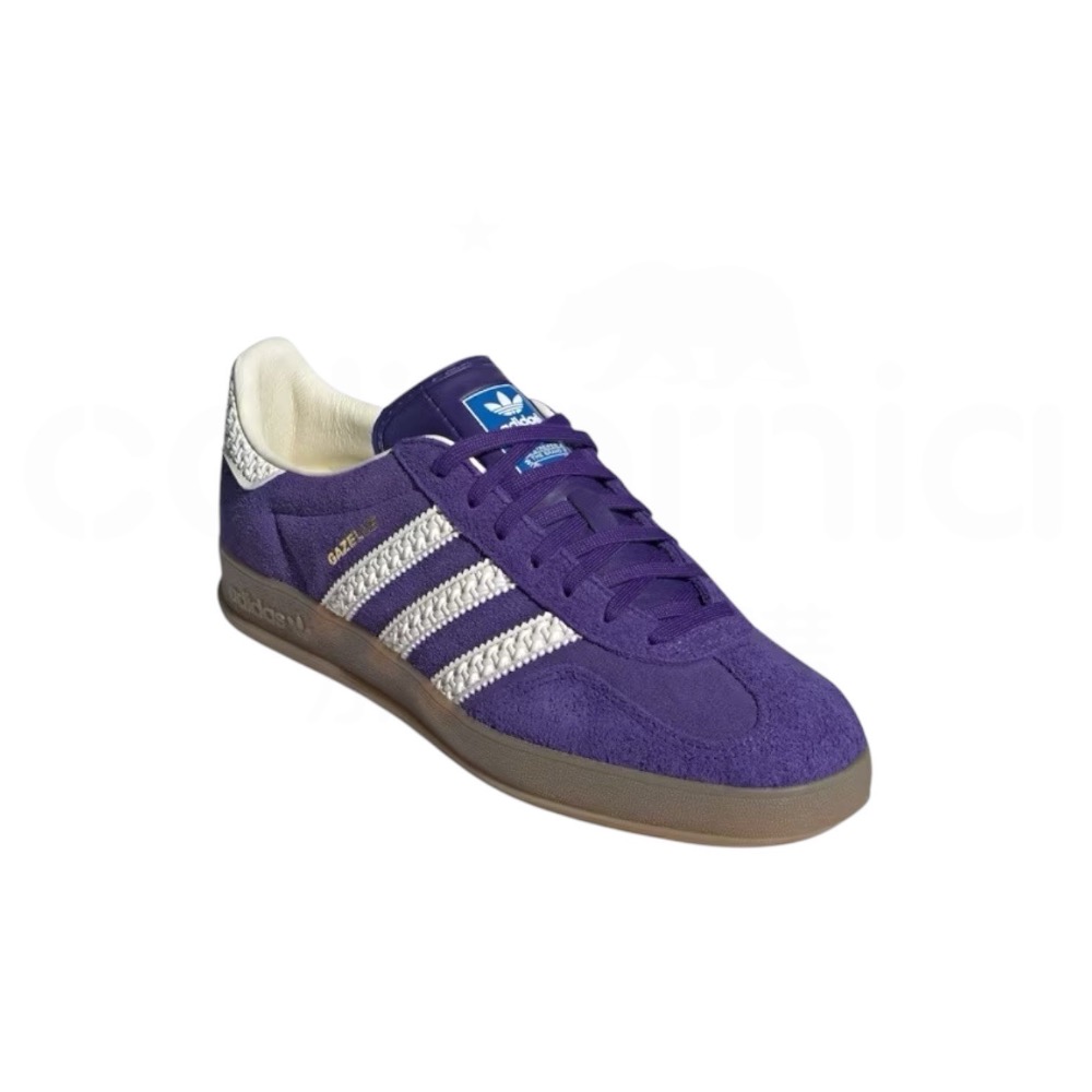 👟adidas GAZELLE INDOOR  休閒鞋 IF1806 紫白色｜紫色|白色｜焦糖底｜皮革｜麂皮｜平底鞋｜-細節圖9