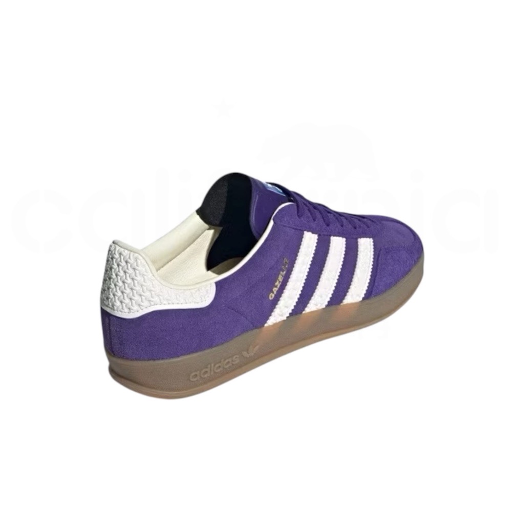 👟adidas GAZELLE INDOOR  休閒鞋 IF1806 紫白色｜紫色|白色｜焦糖底｜皮革｜麂皮｜平底鞋｜-細節圖10