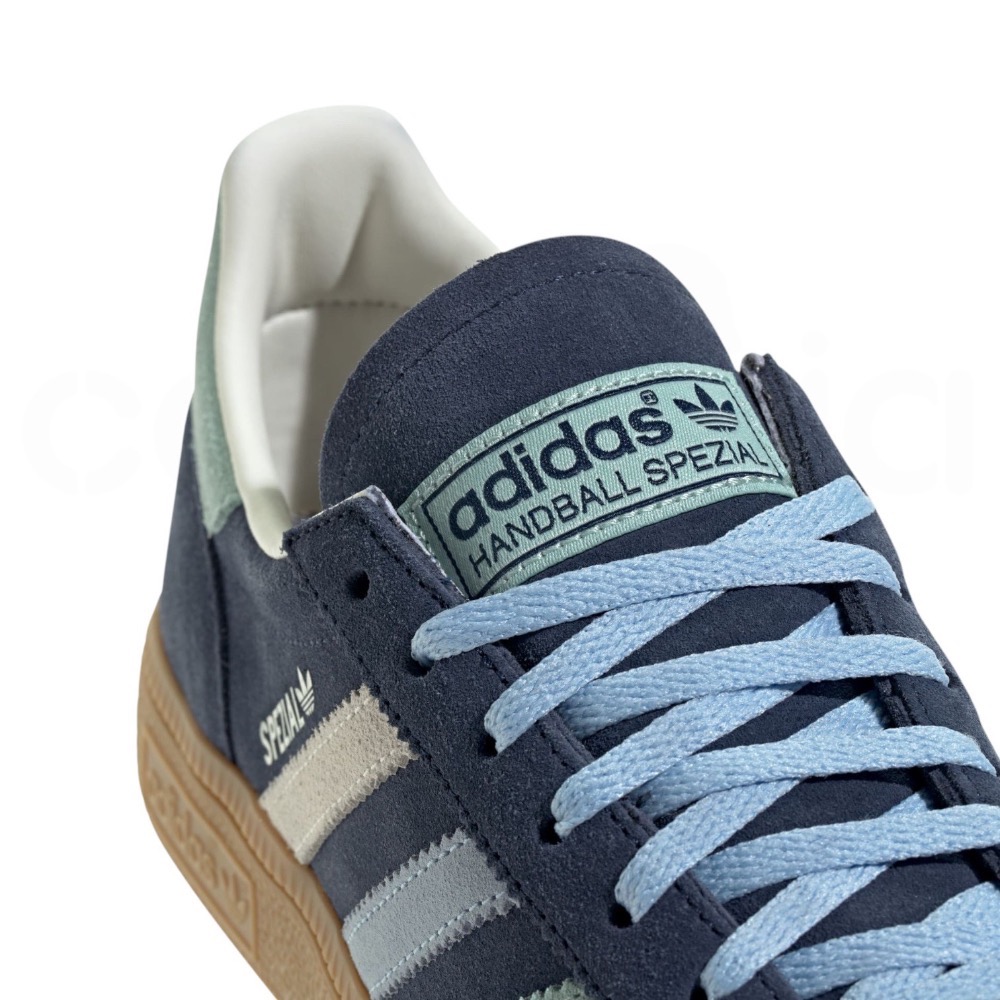 👟adidas HANDBALL SPEZIAL  休閒鞋 IG1967 藍綠白色｜霧藍色｜蘋果綠｜白色｜焦糖底｜皮革-細節圖11