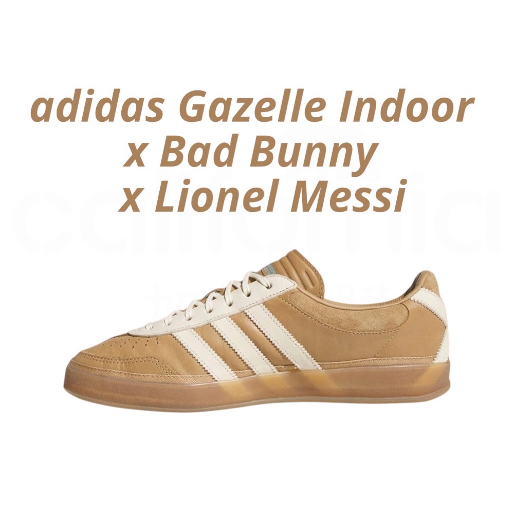 👟adidas GAZELLE INDOOR x Bad Bunny x Lionel Messi 聯名鞋 JR018-細節圖9