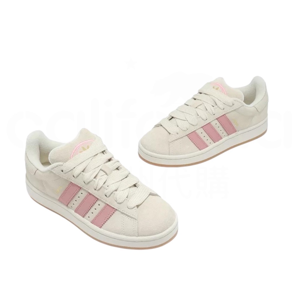 👟adidas Campus 00S 休閒鞋 JI2752 米白粉色｜米白色｜粉紅色｜焦糖底｜皮革｜麂皮｜平底鞋｜女款-細節圖9