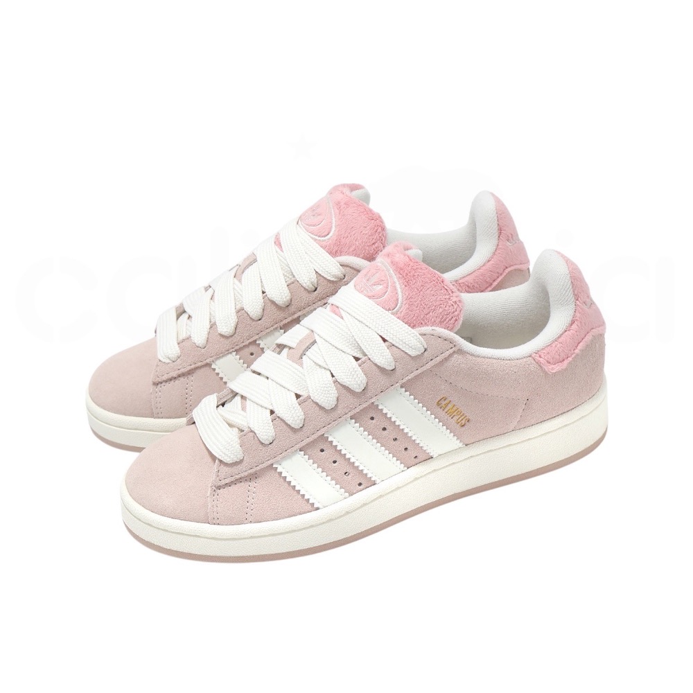 👟adidas Campus 00S 休閒鞋 JR8042 粉白色｜粉紅色｜粉藕色｜白色｜皮革｜麂皮｜平底鞋｜女款鞋-細節圖7