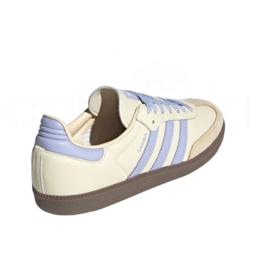 👟adidas SAMBA OG  休閒鞋 JI2678 白紫色｜紫色｜白色｜米色｜紫羅蘭｜咖啡底｜皮革｜平底鞋｜男女-細節圖6